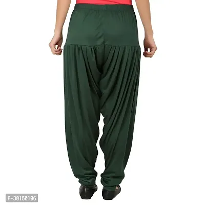 Fabulous Green Lycra Solid Salwars Patiala Pant For Women-thumb2