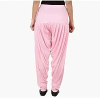 Fabulous Pink Lycra Solid Salwars Patiala Pant For Women-thumb1