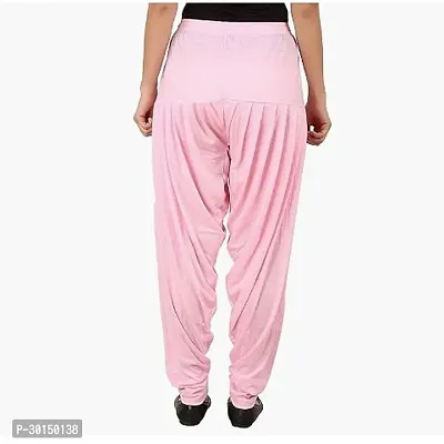 Fabulous Pink Lycra Solid Salwars Patiala Pant For Women-thumb2