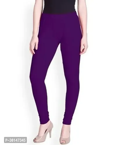 Fabulous Blue Cotton Solid Leggings For Women-thumb0