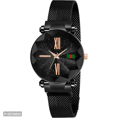 KD Luxury Digit Black Buckle Starry Sky Quartz Watches Mysterious Black Designer Wrist Analog Women Watch.-thumb0