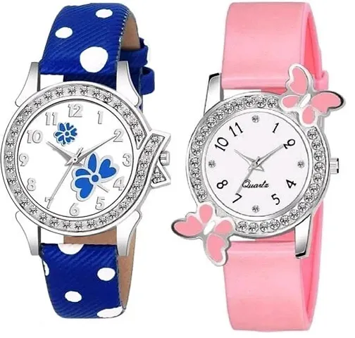 Attractive Trendy Analog Combo Pack Of 2 Watches for Women