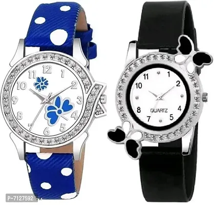 Stylish White Other Analog Watches For Women Pack Of 2