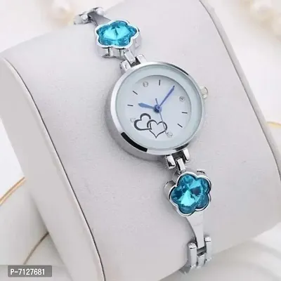Stylish White Metal Analog Watches For Women Pack Of 1