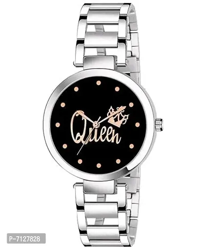 Stylish Black Metal Analog Watches For Women Pack Of 1-thumb0