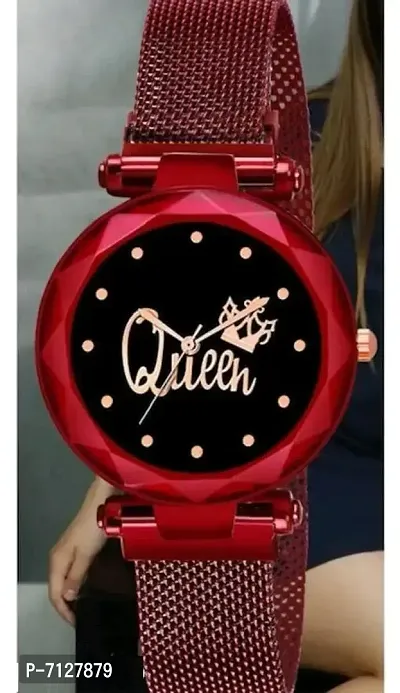 Stylish Black Metal Analog Watches For Women Pack Of 1