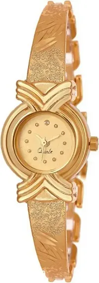 Women Gold oval wrist watch-thumb0