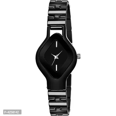 Women Black Marchi Oval Analog Nice wrist Watch