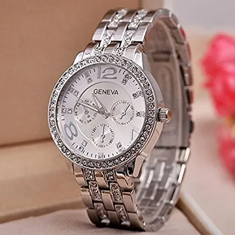 Beautiful Studded Metal Watches For Women