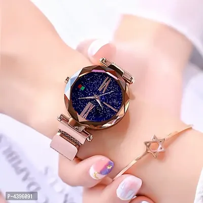 Ladies Wristwatches Fashion Woman Rome Style Clocks Luxury Womens Megnet Belt Watches-thumb0