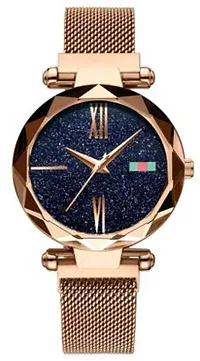 Ladies Wristwatches Fashion Woman Rome Style Clocks Luxury Womens Megnet Belt Watches-thumb1