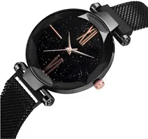 Ladies Wristwatches Fashion Woman Rome Style Clocks Luxury Womens Megnet Belt Watches-thumb1