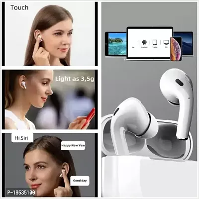 Tunifi Airpods Pro 3rd Generation Earbuds upto 30 Hours playback Wireless Bluetooth Headphones Airpods ipod buds bluetooth Headset-thumb2