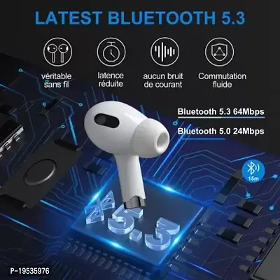 Tunifi Earbuds Airpods 3rd Generation upto 30 Hours playback Wireless Bluetooth Headphones Airpods ipod buds bluetooth Headset-thumb2