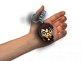 RACE MINDS Premium Action Character 3D Rubber Silicone Keychain Parent For Car  Bike Gifting With Key Ring Anti-Rust (Pack Of 1) (Harry Potter, 1)-thumb2