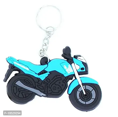 RACE MINDS Rubber Single Sided Stylish Suzuki Bike Keychain For Car And Bike