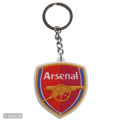 RACE MINDS Arsenal Rubber Single Sided Keychain For Bike And Car | Single Piece Key Chain(pack of 1) | Keyrings  Keychains - (Red)-thumb0