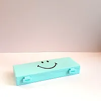 RACE MINDS Smiley Good Day Mini Lunch Boxes  Pencil Box Combo for, Return Gifts for Kids Birthday Party (Blue)-thumb2