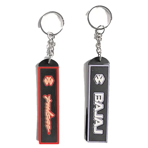 RACE MINDS Premium Car and Bike Logo Stainless Steel and Rubber Keychain Metal For Gifting With Key Ring Anti-Rust(Pack Of 1) (Multicolor)