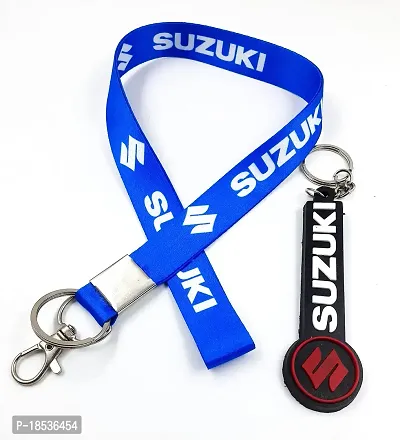 RACE MINDS Suzuki Key chain keyring for Car Bike Home for Men Women Boys Kids 06 | Keychain Satin For Car  Bike Gifting With Key Ring Anti-Rust | Keyrings  Keychains