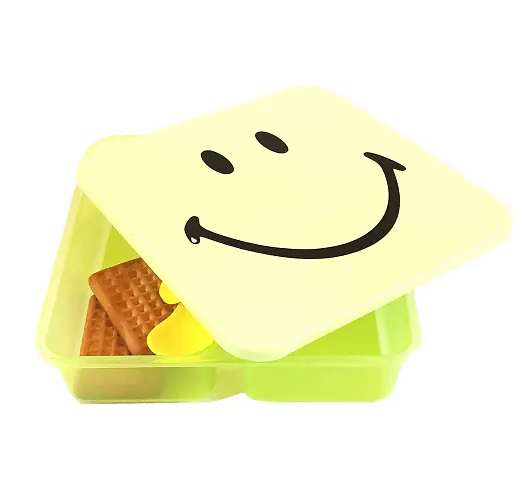 RACE MINDS Smiley Good Day Mini Lunch Boxes & Pencil Box Combo for, Return Gifts for Kids Birthday Party