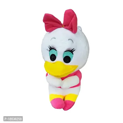 RACE MINDS Cartoon Cuddly Small Pink Donald Duck Colourful Plush Stuffed Toy Animals for Kids Baby Boys Girls Birthday Gifts