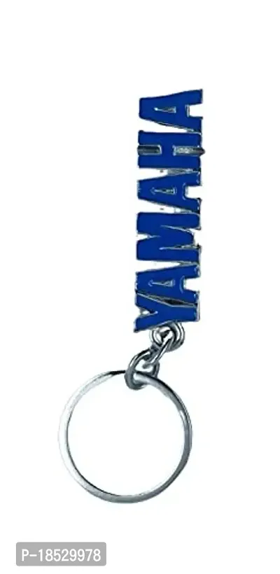 RACE MINDS Metal Yamaha Blue keychain and keyring For Car And Bike-thumb2