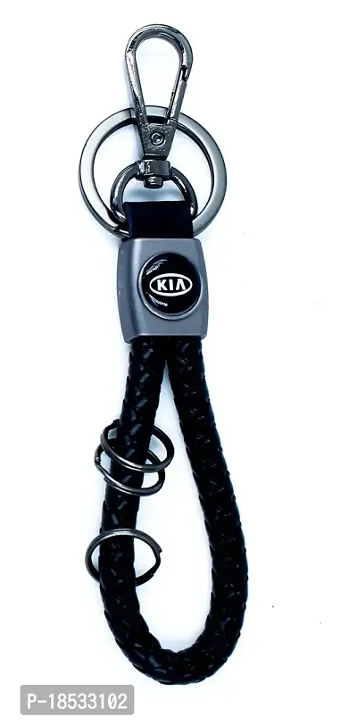 Buy RACE MINDS Stylish Leather Rope Key Chain/Braided Faux Double hook  Leather Strap Key Ring Key Chain for Car, Bike, Wallet, Bags (Black) Online  In India At Discounted Prices