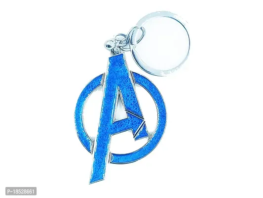 RACE MINDS Metal Blue Avenger Logo keychain and keyring For Car And Bike