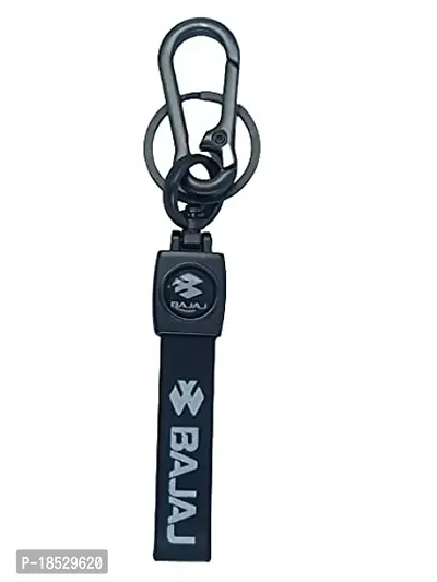 RACE MINDS Metal Double side Bajaj keychain and keyring for car and bike?