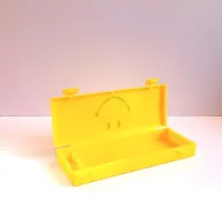 RACE MINDS Smiley Good Day Mini Lunch Boxes  Pencil Box Combo for, Return Gifts for Kids Birthday Party (Yellow)-thumb3