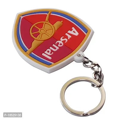 RACE MINDS Arsenal Rubber Single Sided Keychain For Bike And Car | Single Piece Key Chain(pack of 1) | Keyrings  Keychains - (Red)-thumb3