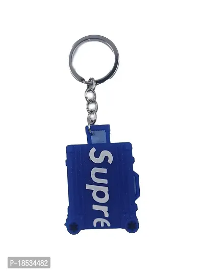 RACE MINDS Best Qulity Double Sided Soft Rubber Key Chain/Key Ring (Supre)