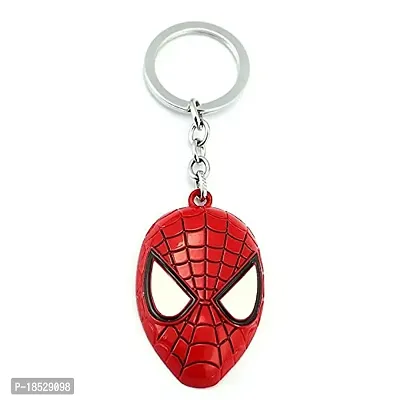 RACE MINDS Metal Spider face keychain and keyring for Car And Bike