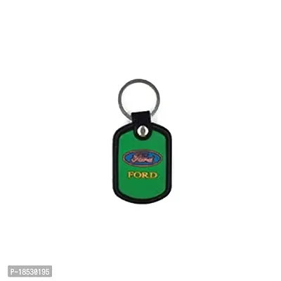 RaceMinds Single Side Fancy Rubber Key Chain  Key Ring for car,bike