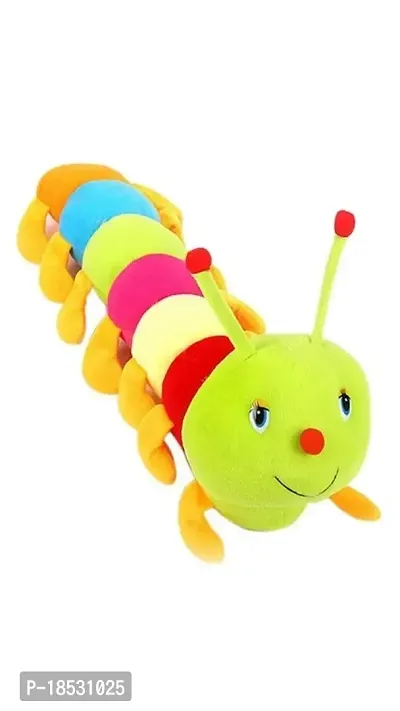 RACE MINDS Soft Toy Caterpillar with A B C Alphabet Stuffed Toys Animal Soft Toys Soft Toy for Kids and Girls (65CM-Green)