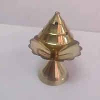 Race Minds Incense Stick Holder Pure Brass Dhoop Agarbatti Stand/Original Brass Flower Model Agarbatti Holder Best for Your Mandir Home  Office Decoration(DV02)-thumb1