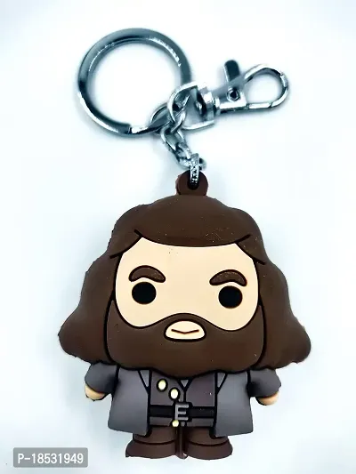 RACE MINDS Premium Action Character 3D Rubber Silicone Keychain Parent For Car  Bike Gifting With Key Ring Anti-Rust (Pack Of 1) (Gandalf, 1)-thumb0