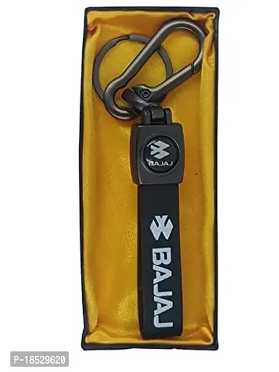 RACE MINDS Metal Double side Bajaj keychain and keyring for car and bike?-thumb2