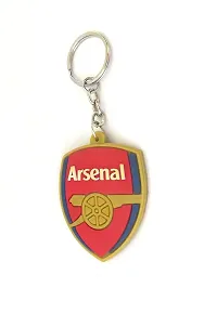 RACE MINDS Arsenal Rubber Single Sided Keychain For Bike And Car | Single Piece Key Chain(pack of 1) | Keyrings  Keychains - (Red)-thumb1