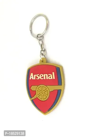 RACE MINDS Arsenal Rubber Single Sided Keychain For Bike And Car | Single Piece Key Chain(pack of 1) | Keyrings  Keychains - (Red)-thumb2