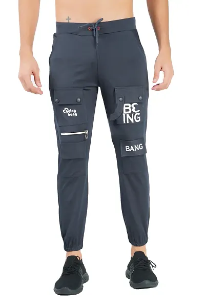 Stylish Fancy Blend Regular Track Pants For Men