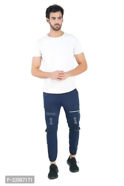 EL Joggers Hardrock Blue Pants Trouser Cotton For Men's Stylish And Fashionable Lower-thumb0