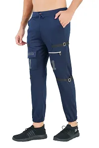 EL Joggers Hardrock Blue Pants Trouser Cotton For Men's Stylish And Fashionable Lower-thumb2