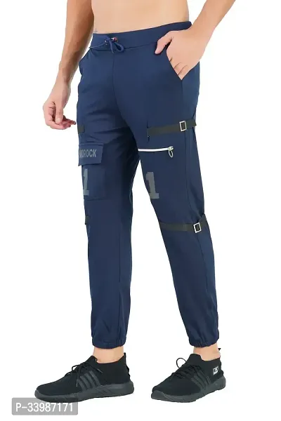 EL Joggers Hardrock Blue Pants Trouser Cotton For Men's Stylish And Fashionable Lower-thumb3