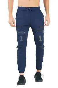 EL Joggers Hardrock Blue Pants Trouser Cotton For Men's Stylish And Fashionable Lower-thumb1