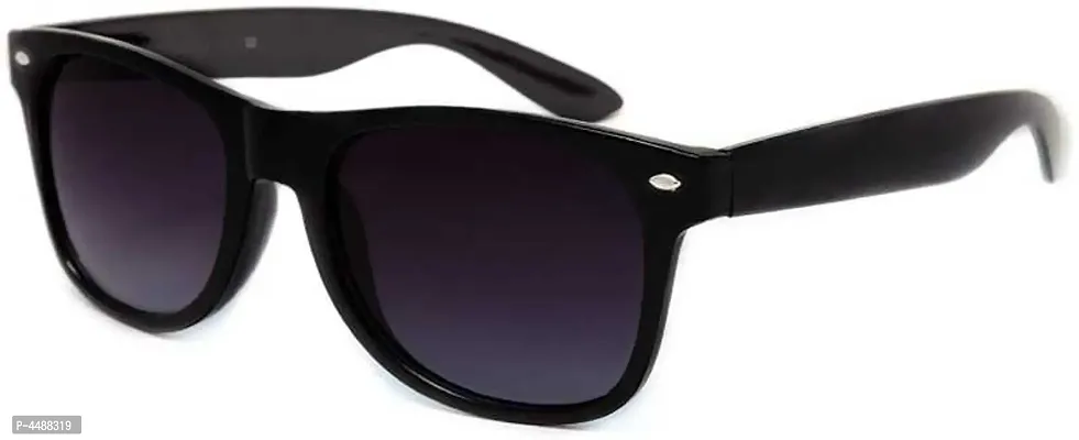 Black Wayfarer Sunglass For Men & Women-thumb3