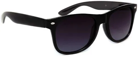 Black Wayfarer Sunglass For Men & Women-thumb1