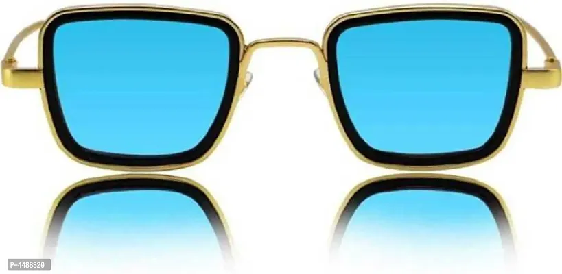 Kabir Singh Gold Blue Sunglass For Men  Women-thumb0