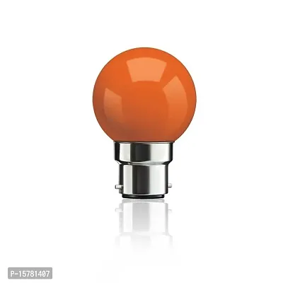 SYSKA SSK-PAG-0.5W Base B22 0.5-Watt LED Bulb (Pack of 6) (Orange)-thumb2